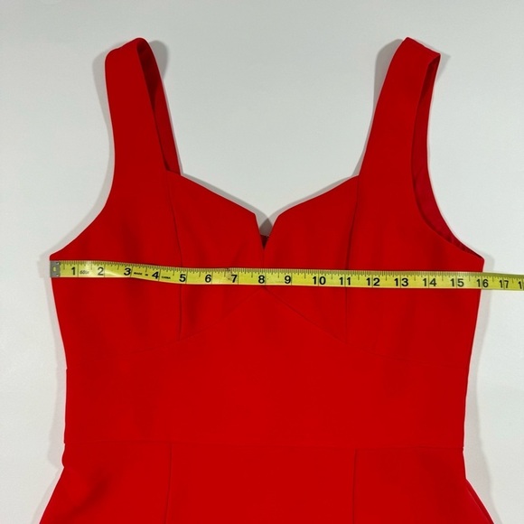 Adelyn Rae Red Mini Dress Ruffe Hem Party - Picture 6 of 7